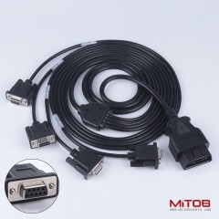 2.1m OBD2 16PIN to 4 DB 9PIN CABLE OBD2 diagnostic tool connection cable