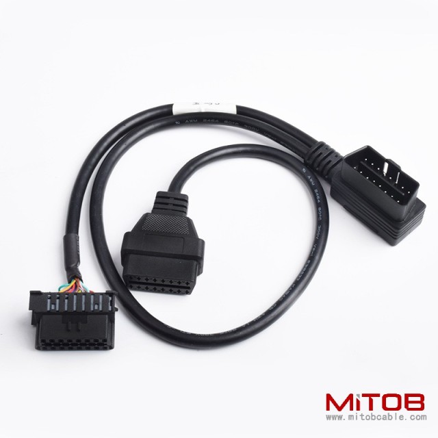 BMW interface modification OBD 16 pin cable special harness car OBD2 one to  two extension cable
