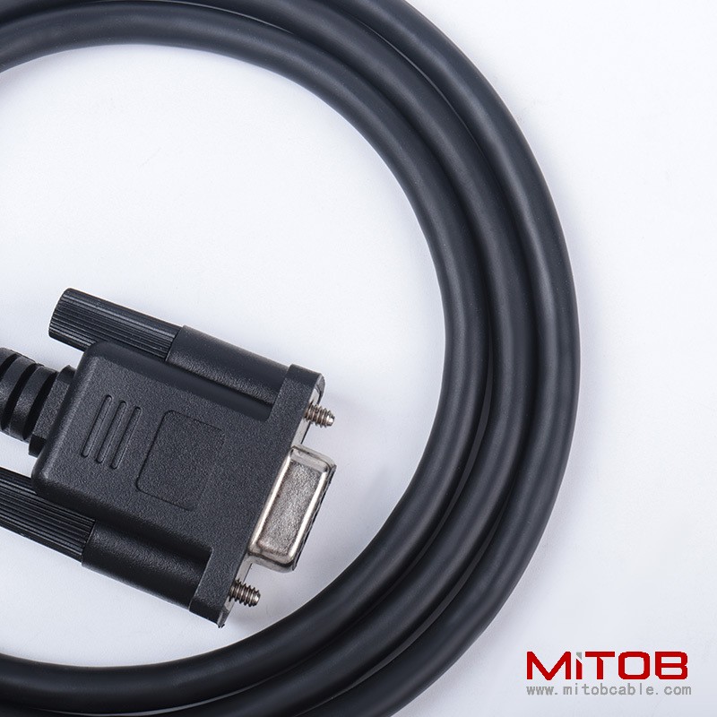1.1m obd2  16PIN TO DB9 female cable  Serial RS232 OBD2 CABLE