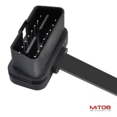 OBD2 to DB9 with switch extension cable ultra-thin flat wire elbow type automotive OBD cable