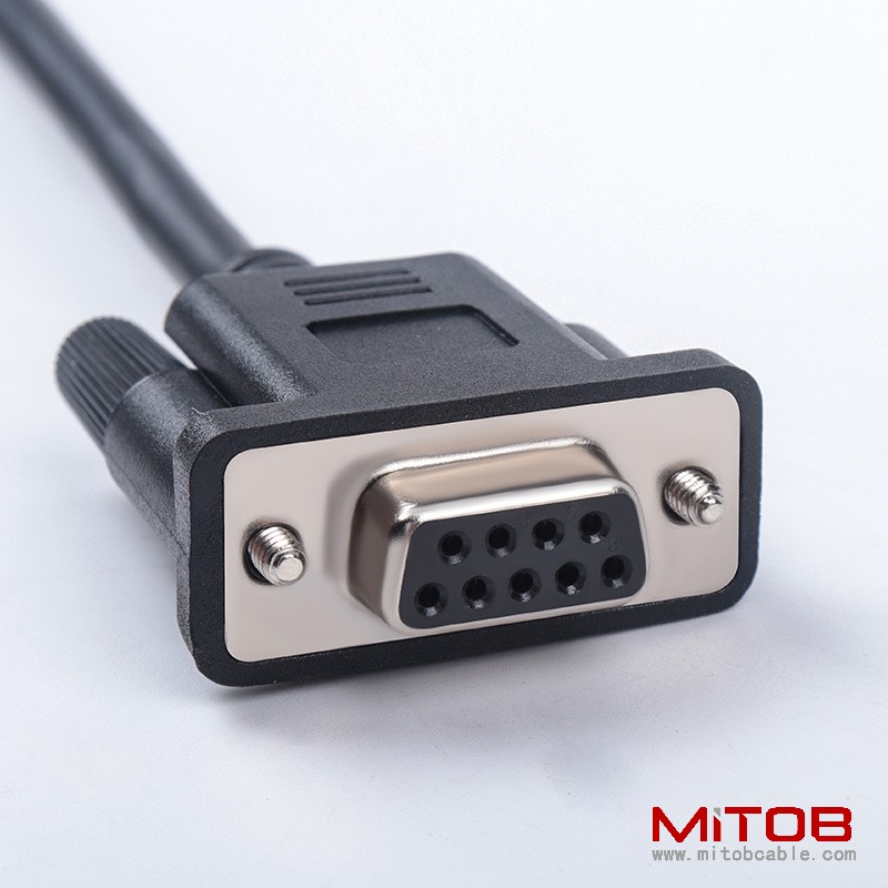 1.1m obd2  16PIN TO DB9 female cable  Serial RS232 OBD2 CABLE