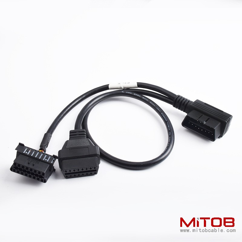 BMW interface modification OBD 16 pin cable special harness car OBD2 one to  two extension cable