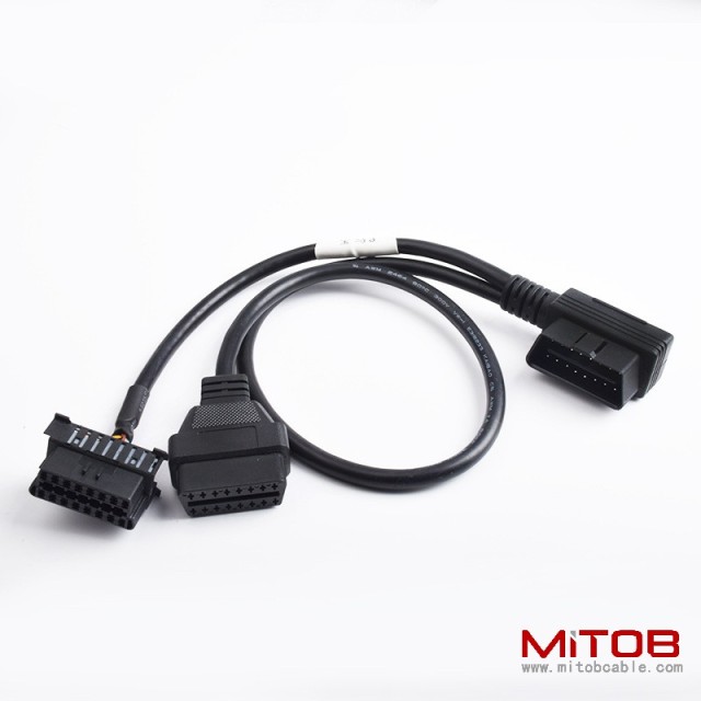BMW interface modification OBD 16 pin cable special harness car OBD2 one to  two extension cable