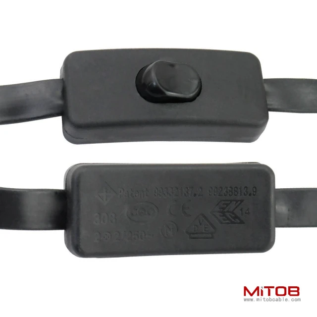 OBD2 to DB9 with switch extension cable ultra-thin flat wire elbow type automotive OBD cable