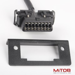 0.5 M OBD2  16 pin 16 core  1 to 2 splitter Y cable  with baffle Kia  obd2  16pin cable