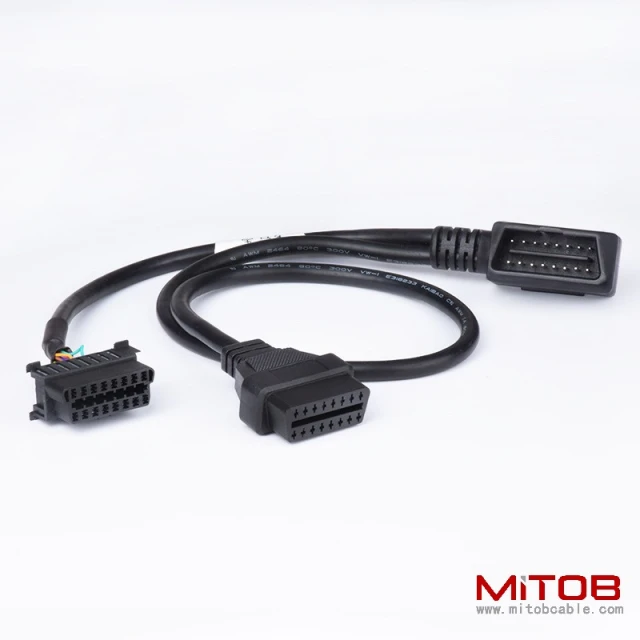 BMW interface modification OBD 16 pin cable special harness car OBD2 one to  two extension cable