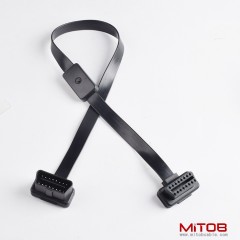 60cm OBD2 male to female extended cable with switch OBd2 flat 16 pins and 16 cores  cable
