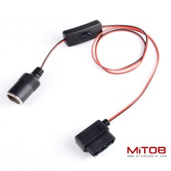 OBD2  cable Car OBDll device driving recorder taking wire cigarette lighter DC head multi-function power cord