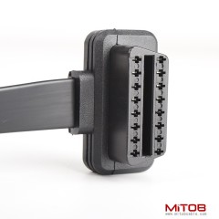 60cm OBD2 male to female extended cable with switch OBd2 flat 16 pins and 16 cores  cable
