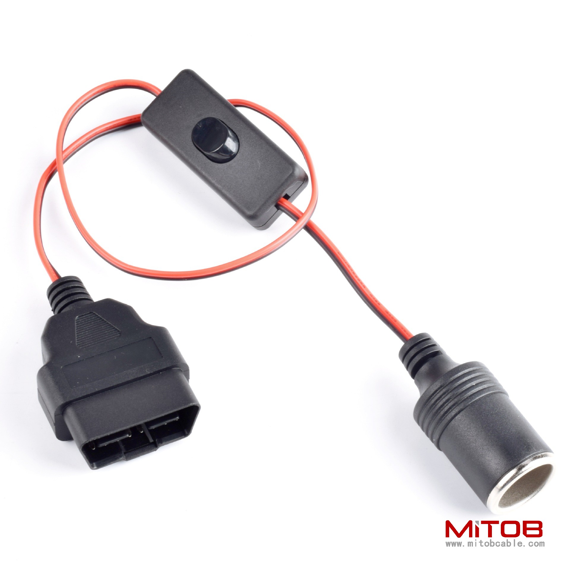 OBD2  cable Car OBDll device driving recorder taking wire cigarette lighter DC head multi-function power cord