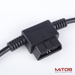 Car OBD cable OBD2 one  to  two 16 pin plug extension cable