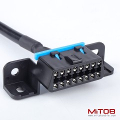Car OBD cable OBD2 one  to  two 16 pin plug extension cable