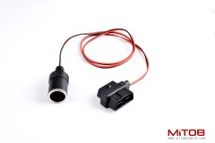 OBD2  cable Car OBDll device driving recorder taking wire cigarette lighter DC head multi-function power cord