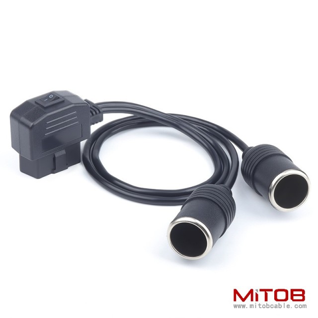 50cm  Car OBD to two cigarette lighter cable 60cm  1M OBD to one cigarette lighter cable