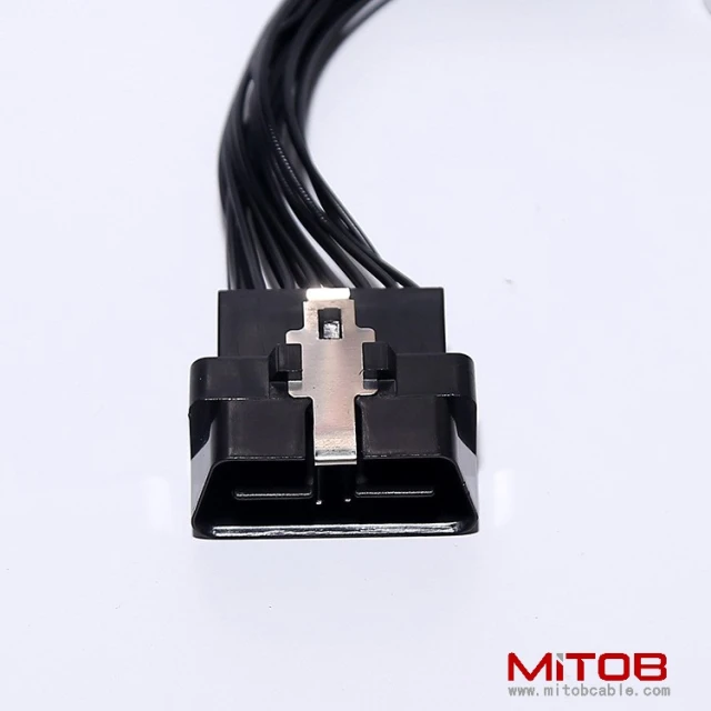 Automotive OBD2 one to two extension cable OBD 2 extension cable OBD 16PIN one to two adapter cable