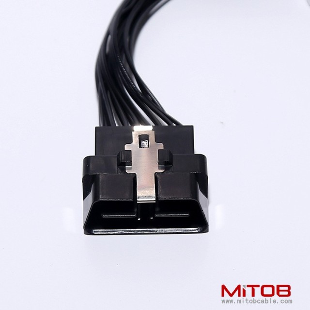 Automotive OBD2 one to two extension cable OBD 2 extension cable OBD 16PIN one to two adapter cable