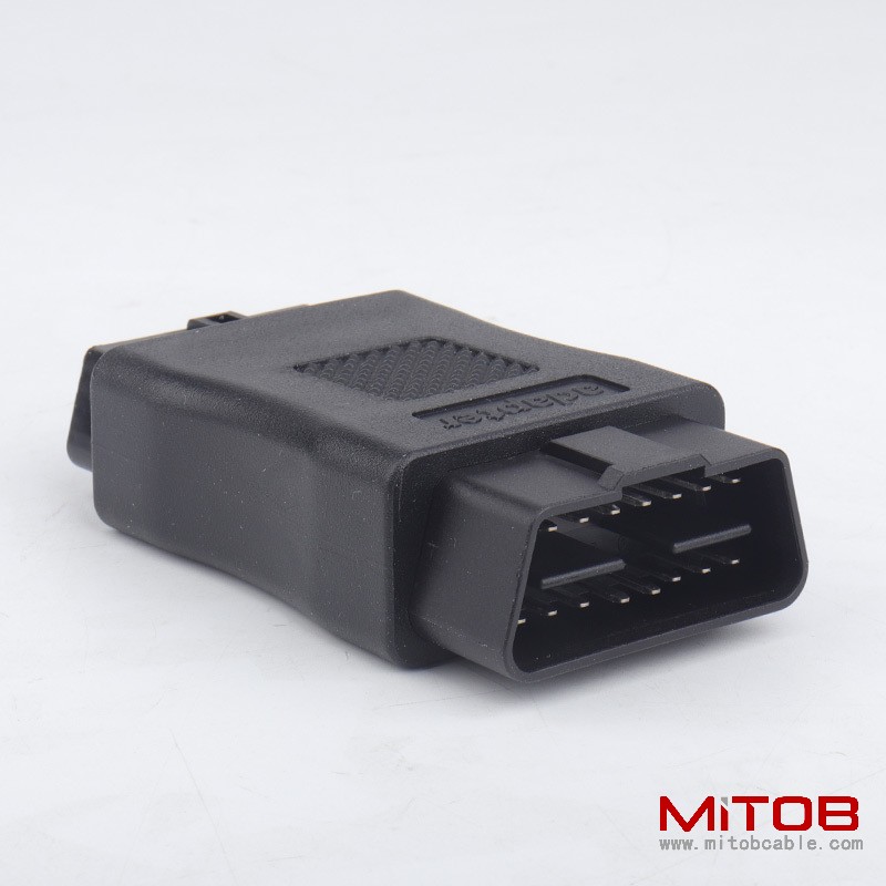 Car OBD2 plug on-board computer OBD2 16P adapter 12V/24V anti wear