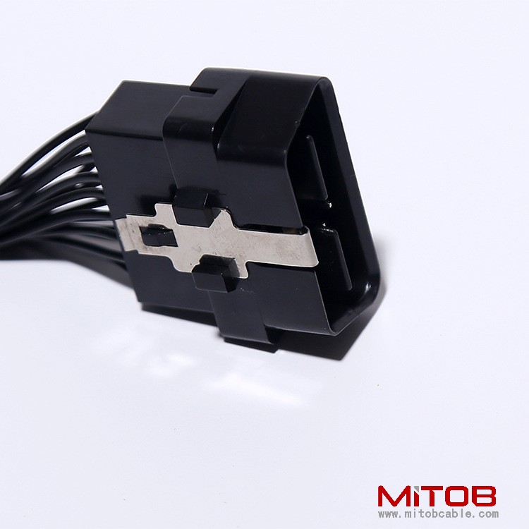 Automotive OBD2 one to two extension cable OBD 2 extension cable OBD 16PIN one to two adapter cable