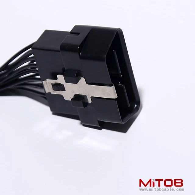 Automotive OBD2 one to two extension cable OBD 2 extension cable OBD 16PIN one to two adapter cable