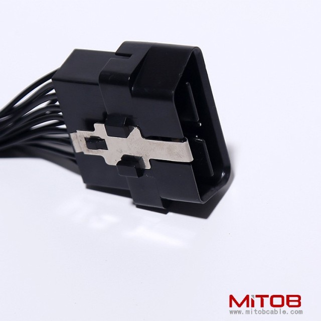 Automotive OBD2 one to two extension cable OBD 2 extension cable OBD 16PIN one to two adapter cable