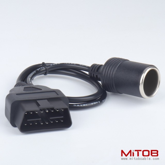 50cm  Car OBD to two cigarette lighter cable 60cm  1M OBD to one cigarette lighter cable