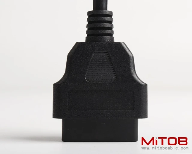 30CM  60CM  1M OBDII 16Pin female  to  open end cable  ELM327 extension wire OBD2 Cable