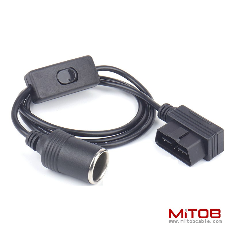 50cm  Car OBD to two cigarette lighter cable 60cm  1M OBD to one cigarette lighter cable