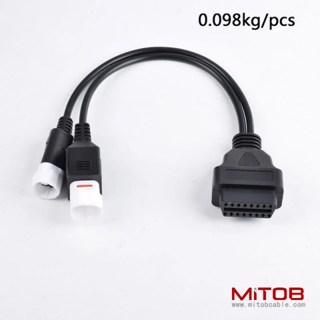 Obd2 to  3pin and 4 pin motorcycle cable obdII to  3 pin and  4 pin and  6 pin cable for Yamaha