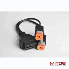 OBD OBD2 splitter Y  CABLE  for Honda Motorcycle  OBDll  16pin to 4pin and 6pin   CABLE