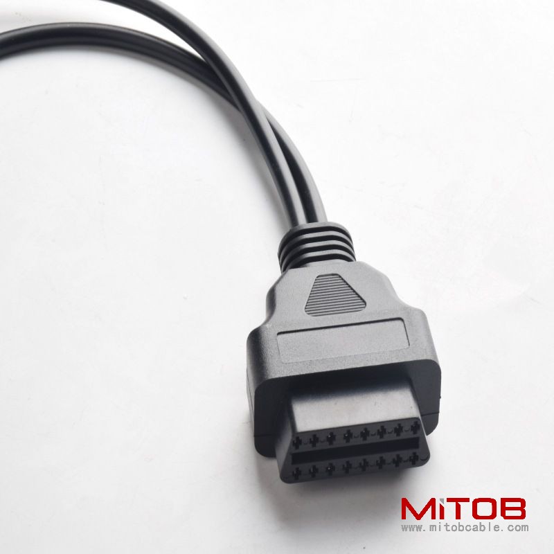 Yamaha One to Two  OBD16pin Cable for Honda Motorcycle OBd2 16pin to 3Pin and 4pin cable