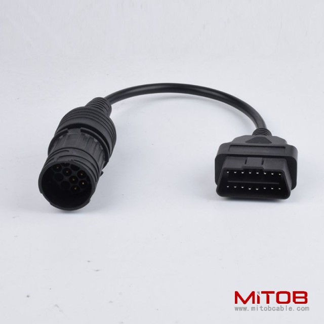 10Pin male to OBD2 16pin  adapter cable for BMW motorcycle