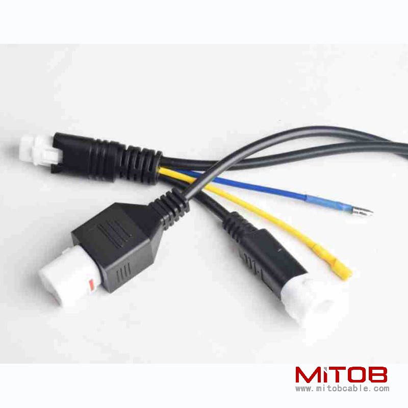 Yamaha One to Two  OBD16pin Cable for Honda Motorcycle OBd2 16pin to 3Pin and 4pin cable