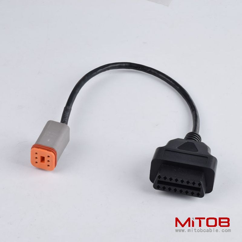 6 pin for Harley Davidson Motorcycle  obdII  16pin  to  6pin  motorcycle  cable