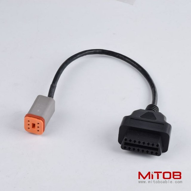 6 pin for Harley Davidson Motorcycle  obdII  16pin  to  6pin  motorcycle  cable