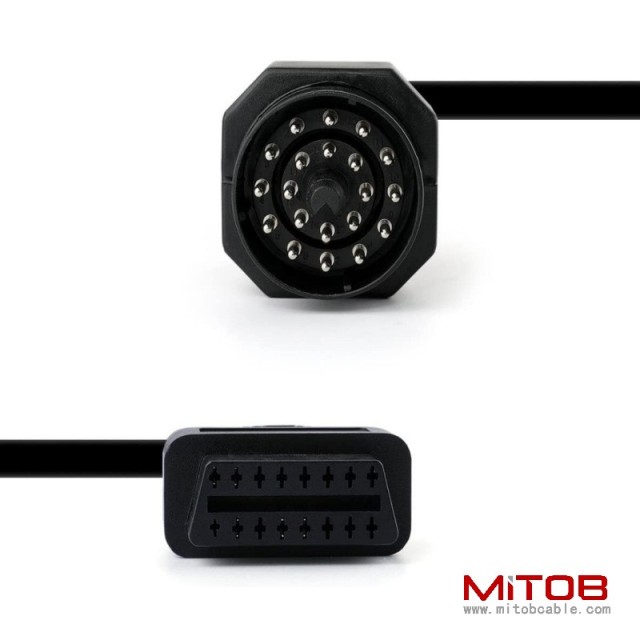 20pin OBD1 to OBD2 16PIN  COINNECTOR CABLE FOR BMW  Motorcycle