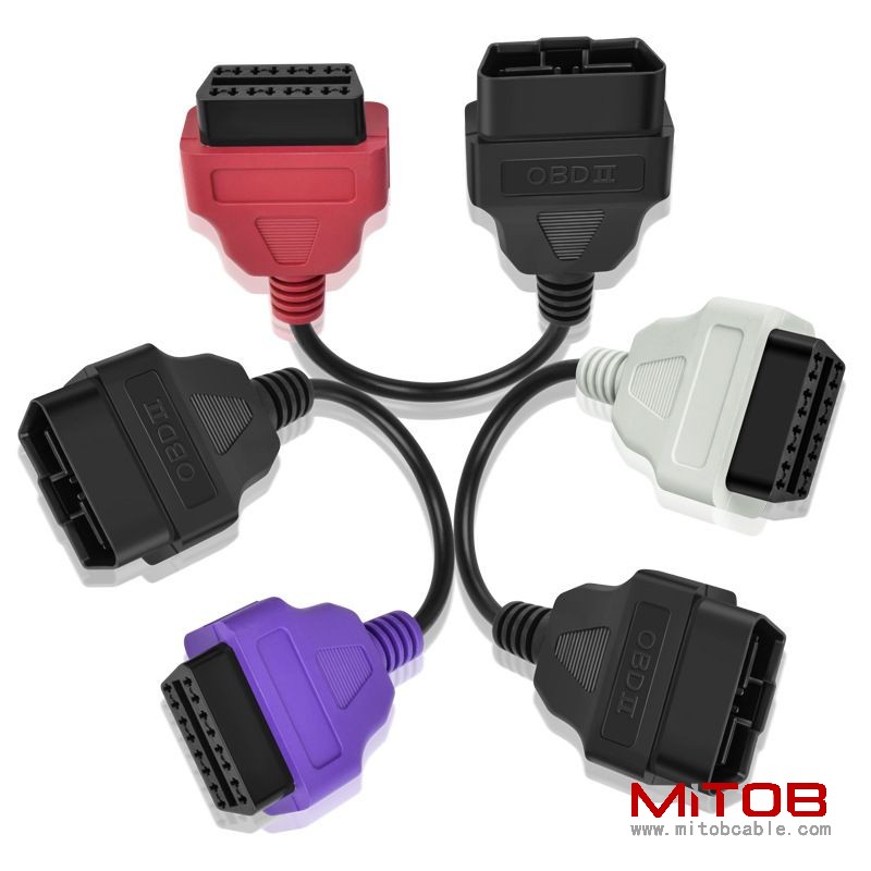 Multi ECU Scan For Fiat ECUScan Adapter Cable Bundle