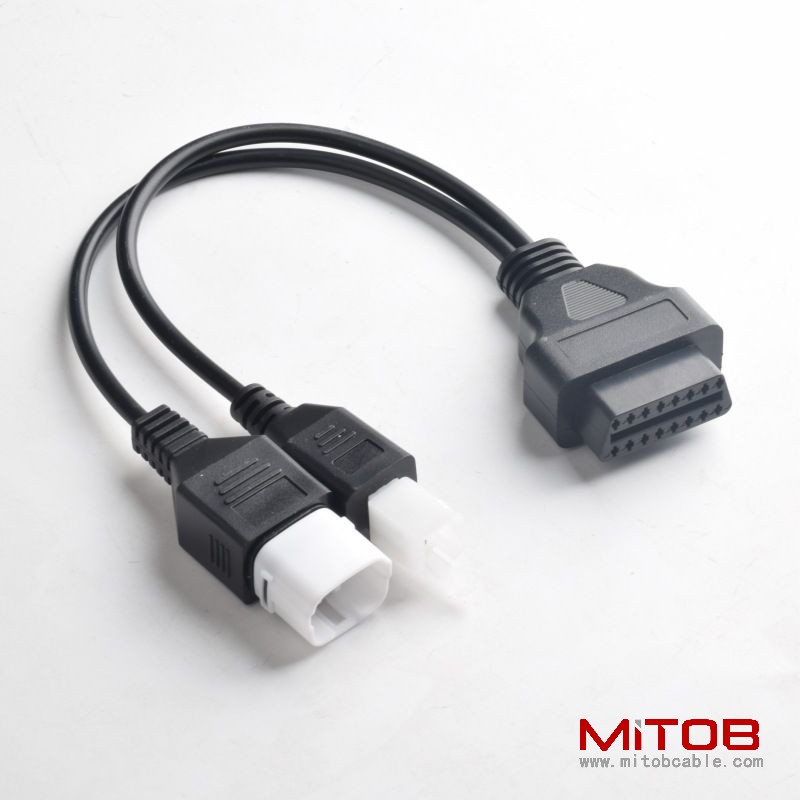 OBD OBDll 16 pin cable for Honda motorcycles OBDll 16 pin to 4 pin and 6 pin cable