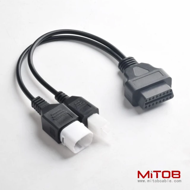 OBD OBDll 16 pin cable for Honda motorcycles OBDll 16 pin to 4 pin and 6 pin cable