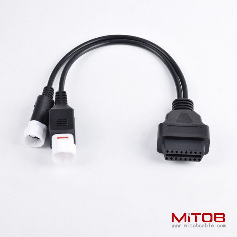 Obd2 to  3pin and 4 pin motorcycle cable obdII to  3 pin and  4 pin and  6 pin cable for Yamaha