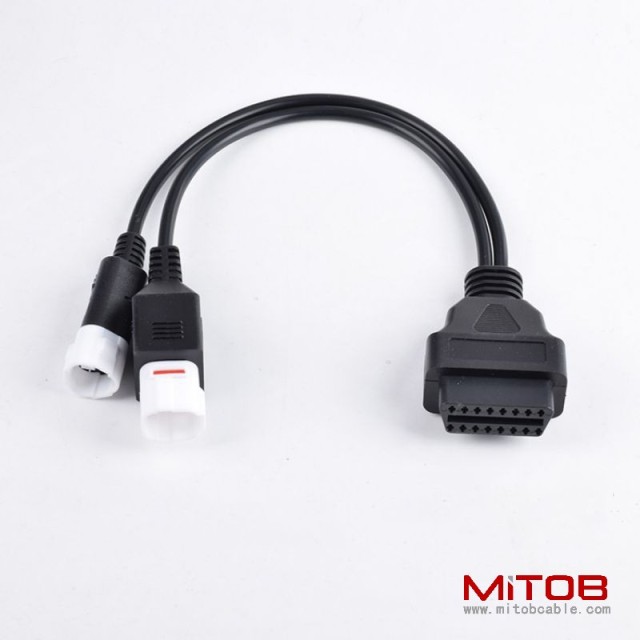 Obd2 to  3pin and 4 pin motorcycle cable obdII to  3 pin and  4 pin and  6 pin cable for Yamaha