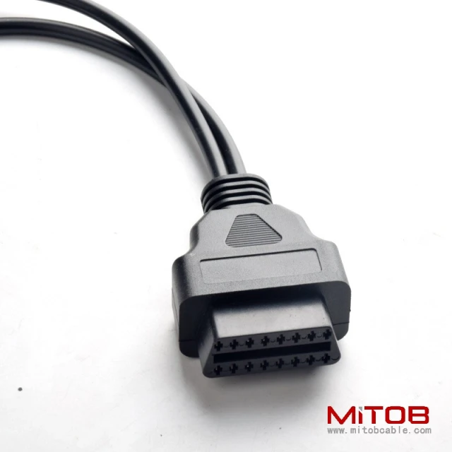 OBD 16pin one to two adapter cable OBDll to 4pin and 6pin motorcycle diagnostic cable