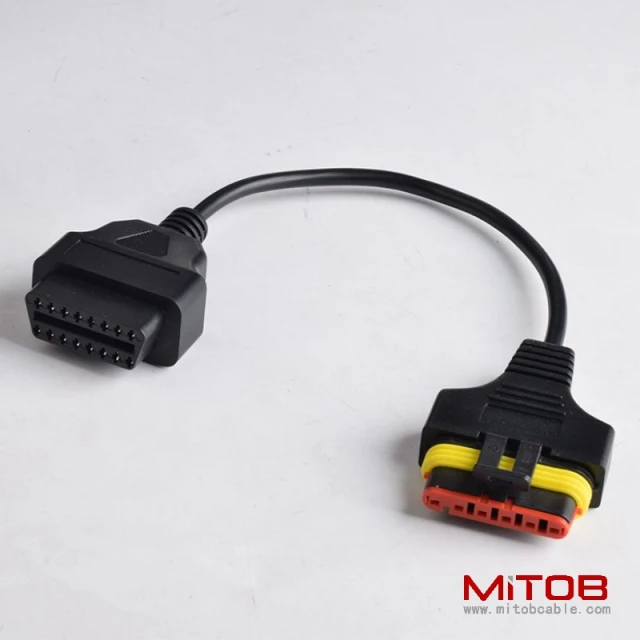 OBD 16pin to 6 pin CABLE for Benelli Motorcycle 6 Pin Motorcycle Cable