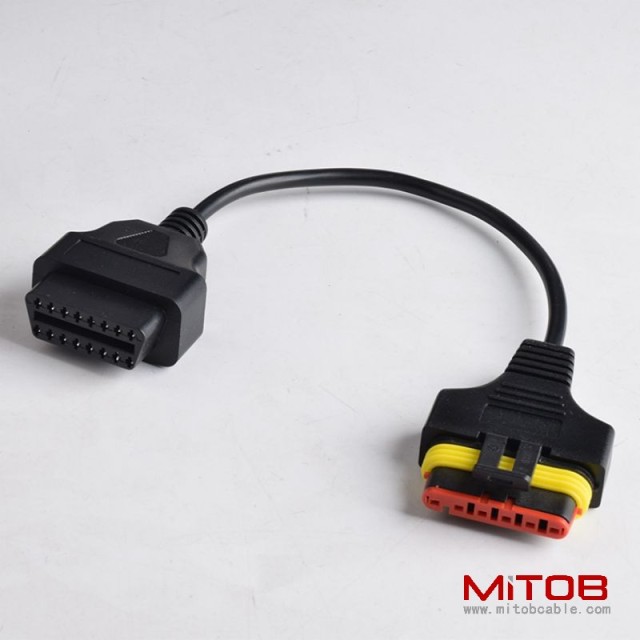 OBD 16pin to 6 pin CABLE for Benelli Motorcycle 6 Pin Motorcycle Cable
