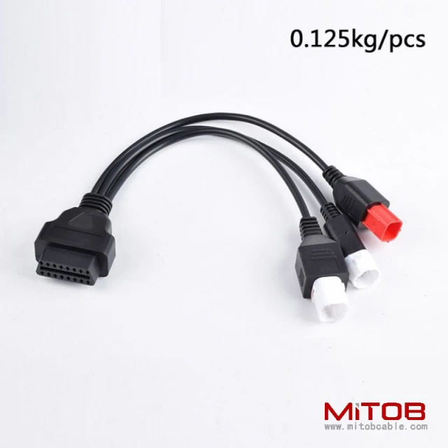 Obd2 to  3pin and 4 pin motorcycle cable obdII to  3 pin and  4 pin and  6 pin cable for Yamaha