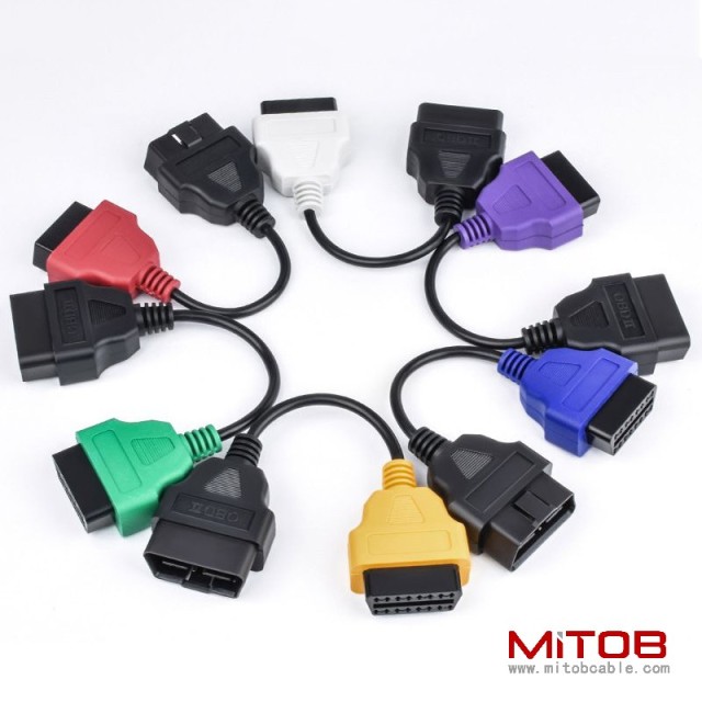 Multi ECU Scan For Fiat ECUScan Adapter Cable Bundle