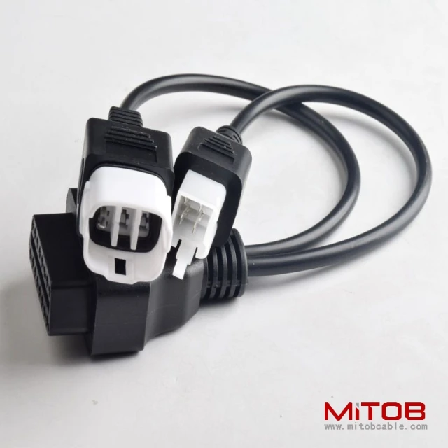 OBD OBDll 16 pin cable for Honda motorcycles OBDll 16 pin to 4 pin and 6 pin cable