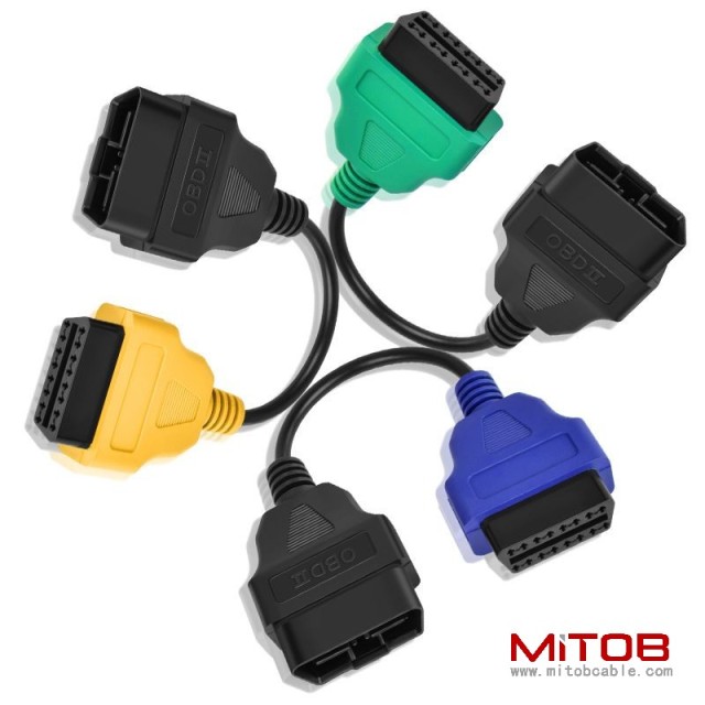 Multi ECU Scan For Fiat ECUScan Adapter Cable Bundle
