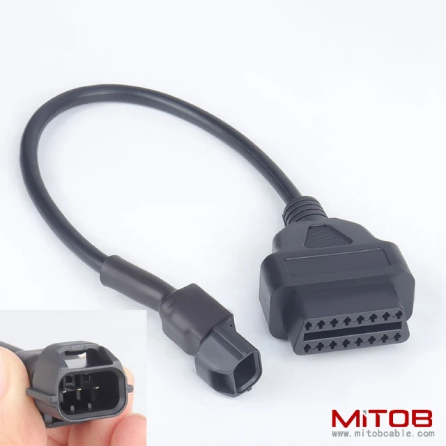 OBD2  16pin to 3 pin for KYMCO Motorcycle  3pin  Motorcycle   cable
