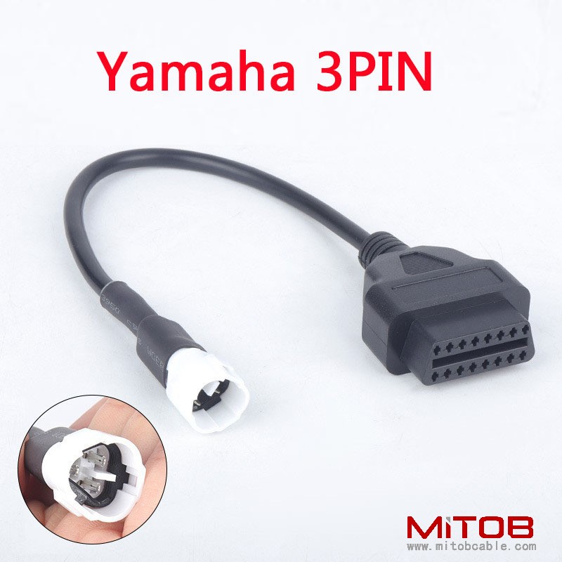 OBD 16pin to 3pin for Yamaha Motorcycle 3 pin adapter cable  for Yamaha