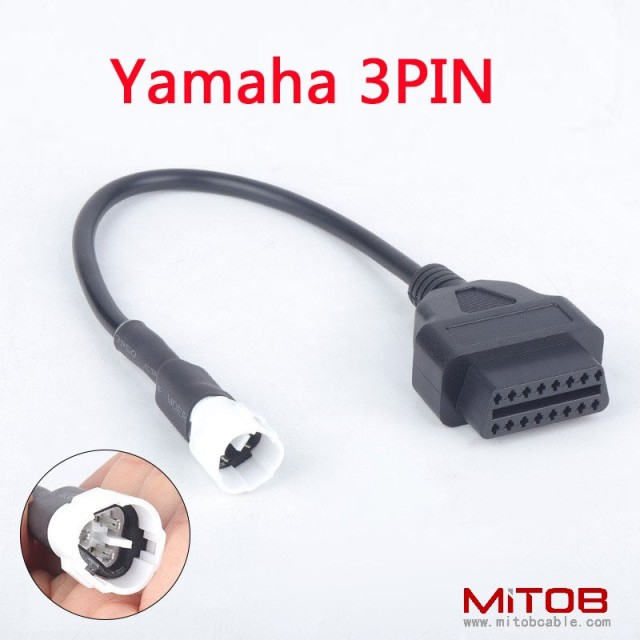 OBD 16pin to 3pin for Yamaha Motorcycle 3 pin adapter cable  for Yamaha